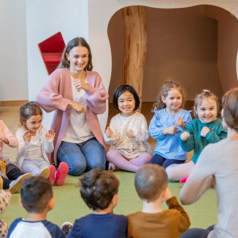 Der Morgenkreis ist ein Ritual in der Wichtel Akademie